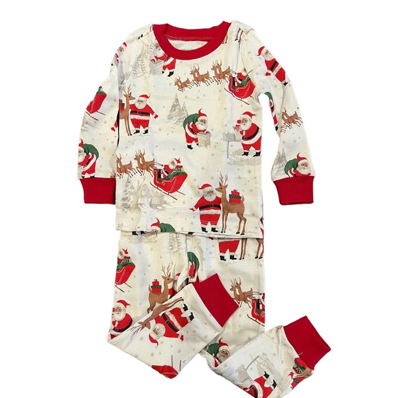 Pottery Barn Pajamas Pottery Barn Kids Heritage Santa Pajama Set